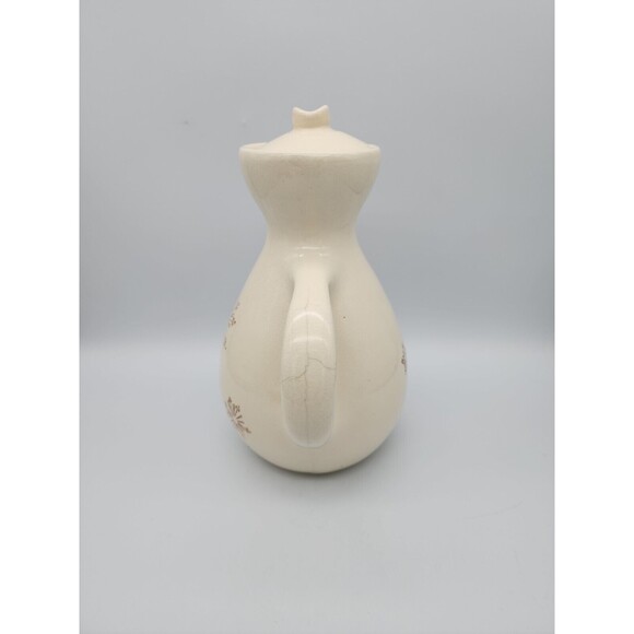 Ben Seibel Coffee Pot Pfaltzgraff COUNTRY-TIME Mid Century Rare Cream & Brown - Picture 2 of 12